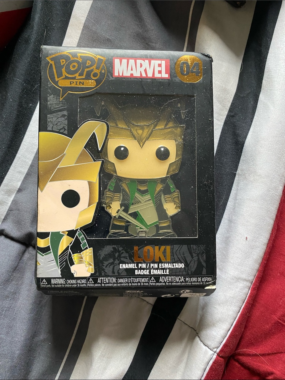 Funko Loki Enamel Pin - Gold, Green & Black